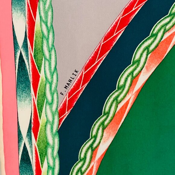 Hermes Carre 90 Robe Du Soir Silk Scarf - Picture 7 of 12